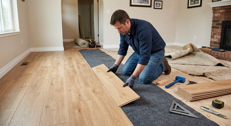 Laminate Floor Remodeling in Andover, MA
