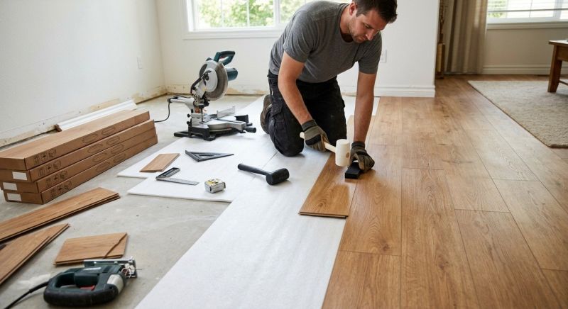 Laminate Floor Replacement in Amesbury, MA
