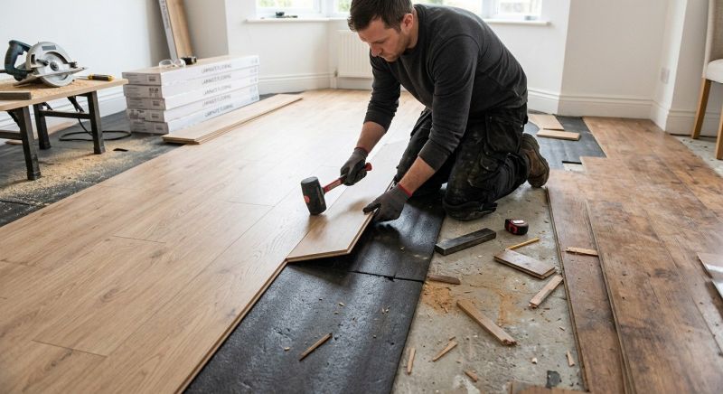 Laminate Floor Replacement in Derry, NH
