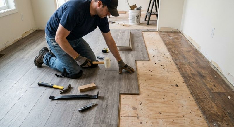 Laminate Floor Replacement in Derry, NH