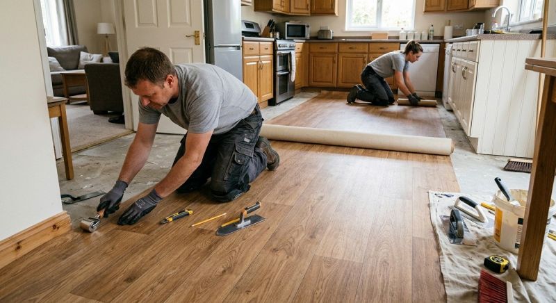 Linoleum Floor Installation in Andover, MA