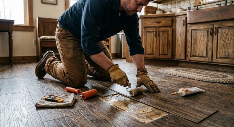 Linoleum Floor Installation in Newton, MA