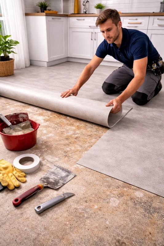 Linoleum Floor Installation in Somerville, MA