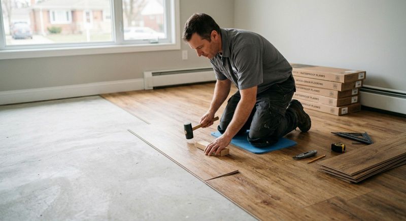 Linoleum Floor Installation in Stow, MA