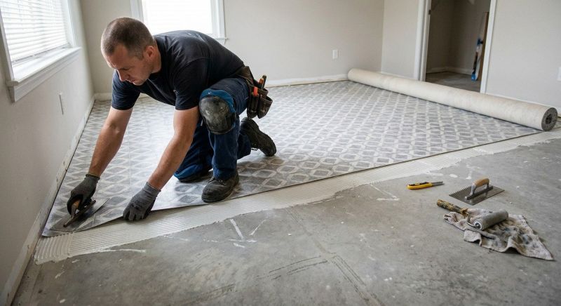 Sheet Linoleum Installation in Andover, MA